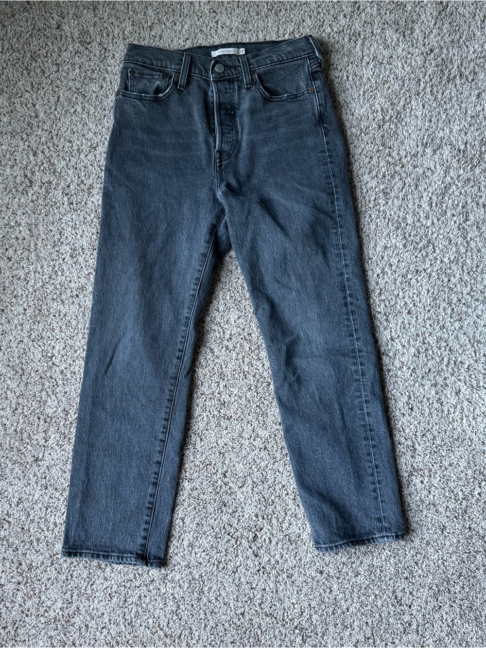 Levi's Men's Dark Gray Straight Jeans